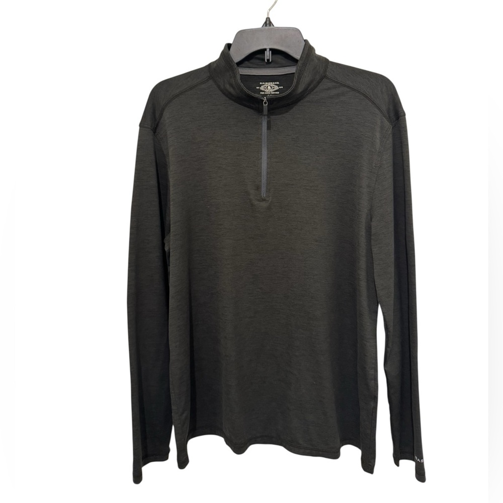 G.H. Bass & Co. Men’s Charcoal Quarter-Zip Pullover